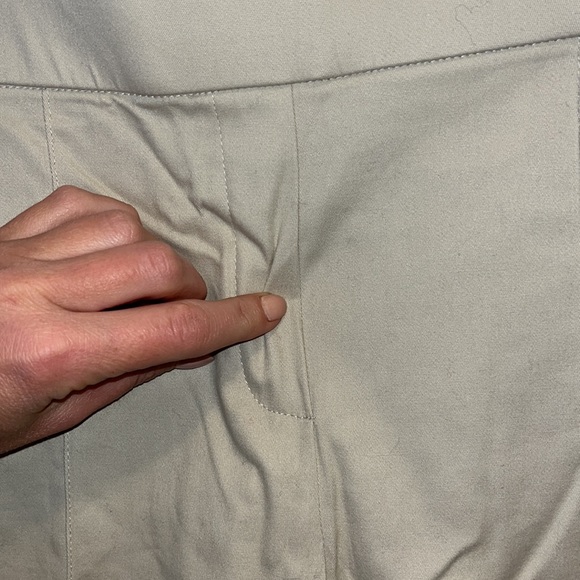 Tahari Pants Stretch Pleated Tan Size 4 NWT - Picture 2 of 8